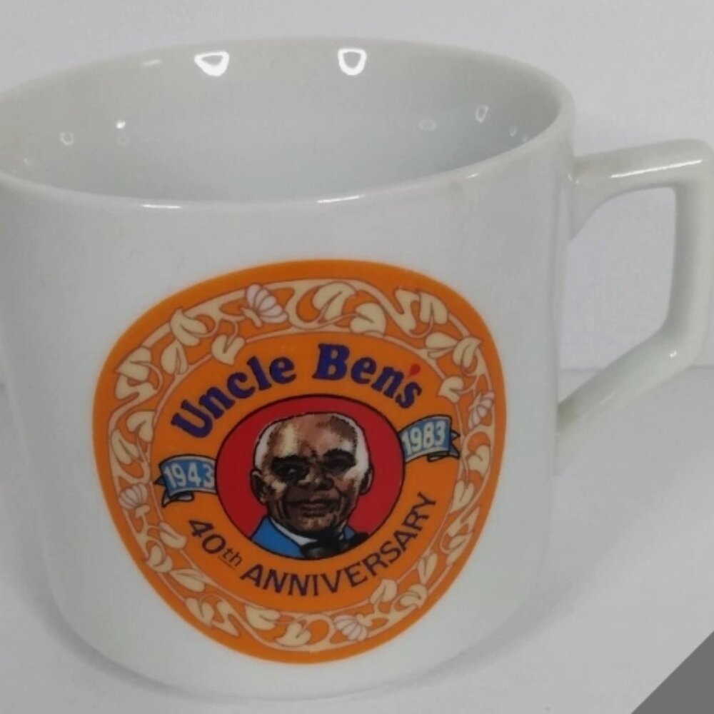 Uncle Ben's Mug 40th Anniversary 1943-1983 Coffee Cup Advertising Vintage Rice